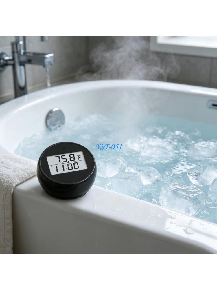 Pool Alarm Float - E15A digitale drijvende ijsbadthermometers, waterdicht LED-display,