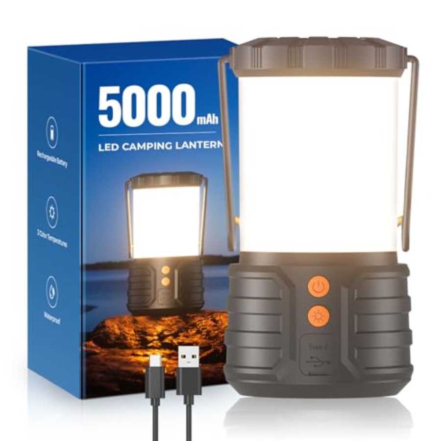 Power Outage Light - Campinglantaarn, 5000mAh oplaadbare batterij noodverlichting voor