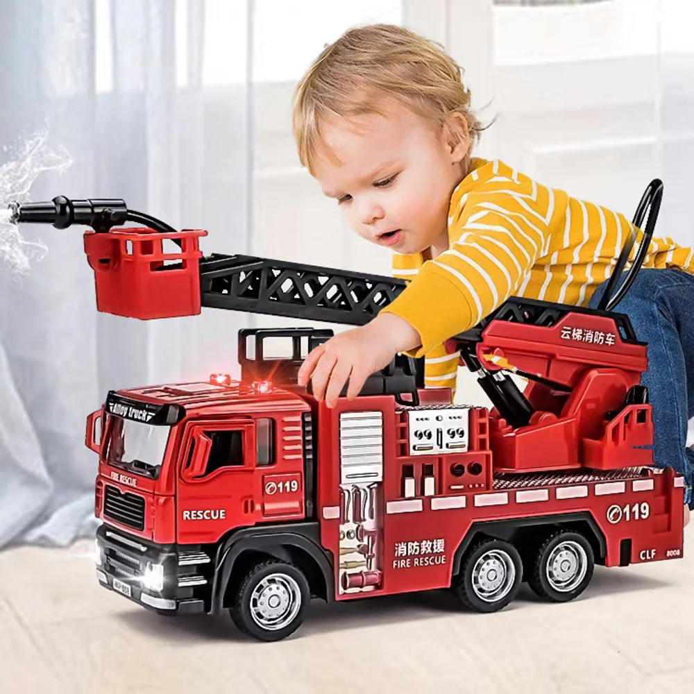 Fire Escape Ladder - 1/32 Brandweerwagen Auto Speelgoedmodel met Geluid