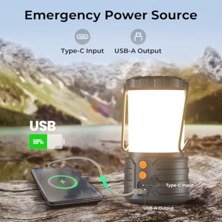 Campinglantaarn, 5000mAh oplaa - Power Outage Light recensie en prijs