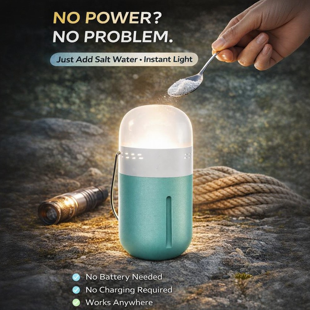 Draagbare zoutwaterlamp Compac - Power Outage Light recensie en prijs